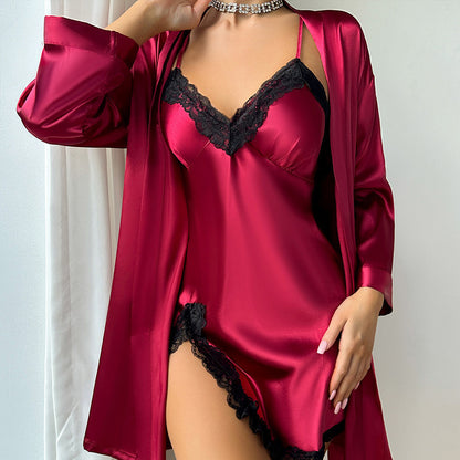 Chemise de nuit et kimono Capucine