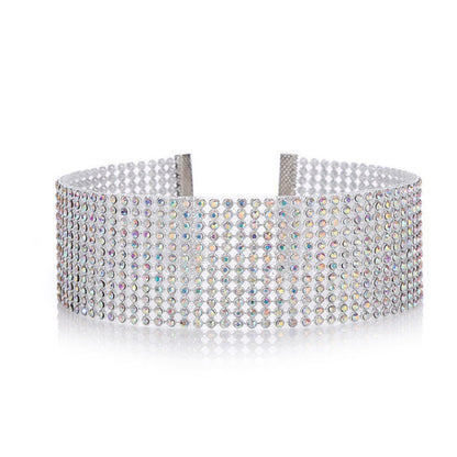 Tour de cou avec strass – Collier élégant