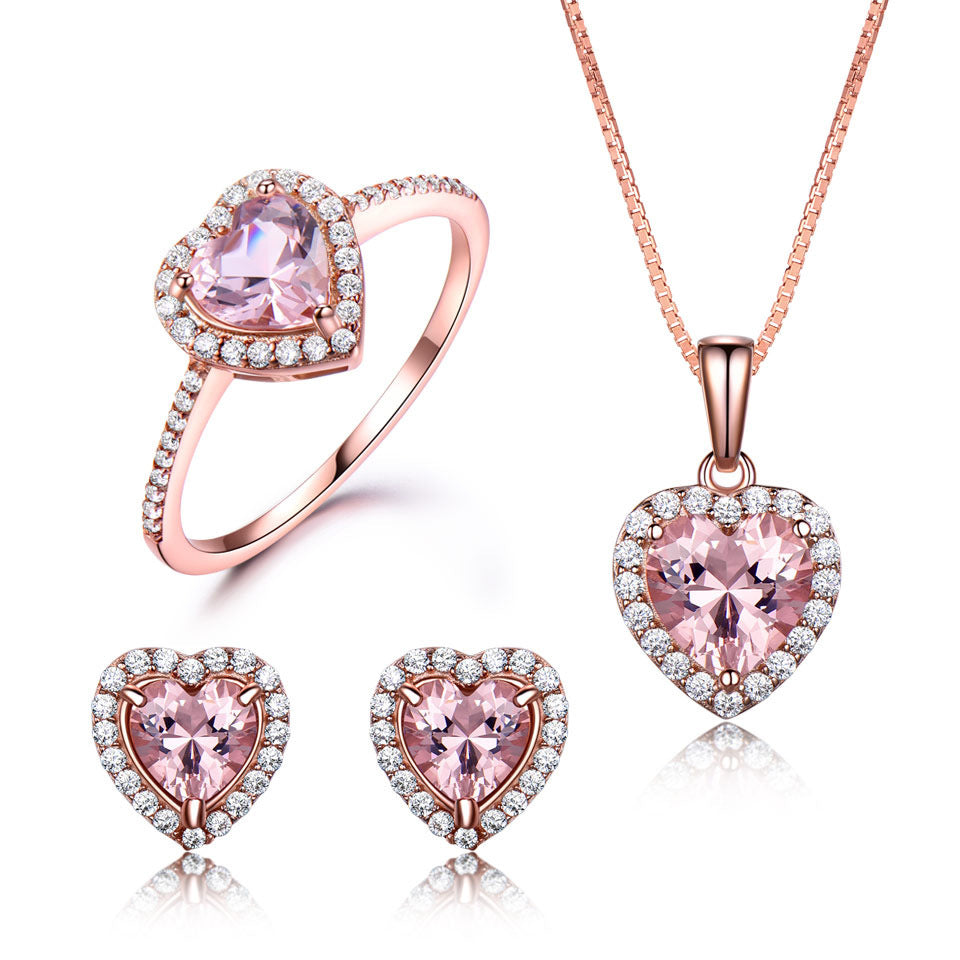 Elegant Jewelry Set – Earrings, Ring and Pendant