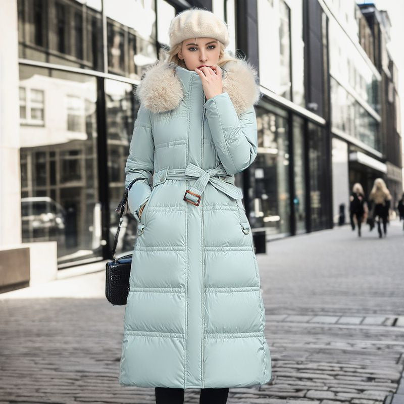 Fluffy Winter Elegant Coat With Fur