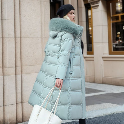 Fluffy Winter Elegant Coat With Fur