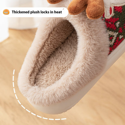 Cozy Christmas Reindeer slippers