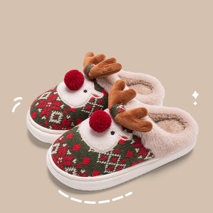 Cozy Christmas Reindeer slippers