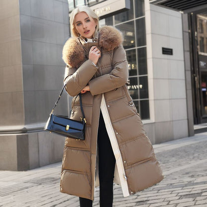 Fluffy Winter Elegant Coat With Fur