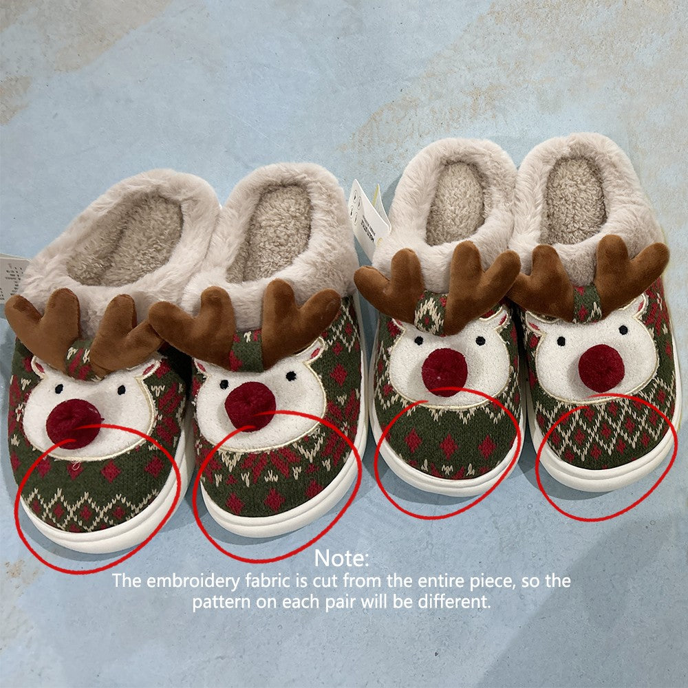 Cozy Christmas Reindeer slippers