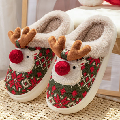 Cozy Christmas Reindeer slippers