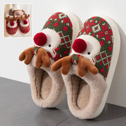 Cozy Christmas Reindeer slippers